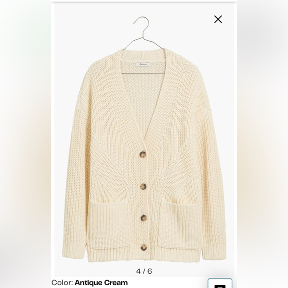 Madewell textural stitch cardigan - Picture 3 of 6